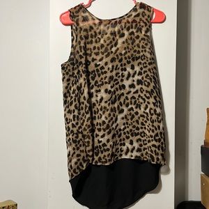 Leopard print top - size: M - good condition